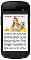 Free Weight Loss # Atkins Diet capture d'écran 1