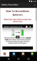 Battery Reconditioning - Old Battery Repair Affiche