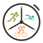 Triathlon time/pace/speed Calc أيقونة