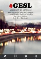 GESL - Georgian Sign Language poster
