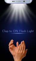 Clap to On Flash Light الملصق