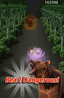 angry bear run 3d poster