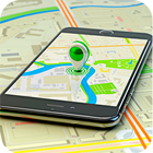 GPS navigator and  tracker icon