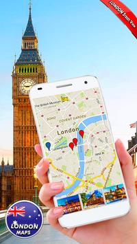 london street view live app gps satellite map poster