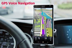 Poster GPS Voice Navigation Map Tips