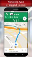 GPS Route Finder Offline Navigation Maps Direction poster