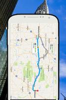 GPS Navigation Route Finder Affiche