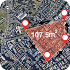 GPS Terra Campo de medição Área - GPS rota guia ícone