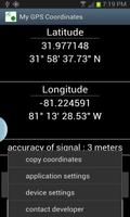 Mes coordonnées GPS capture d'écran 1