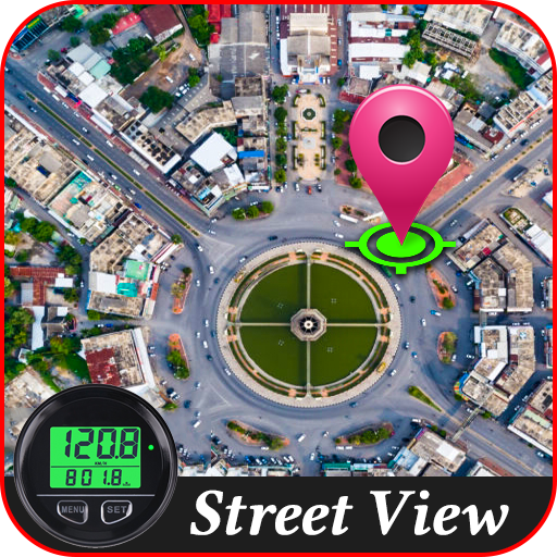 GPS guida, strada vista cartina & tachimetro