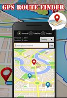 GPS Route Finder Advice Affiche