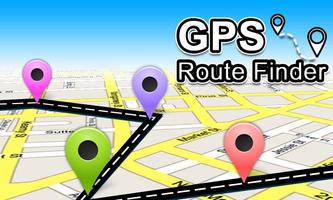 GPS Route Finder Affiche