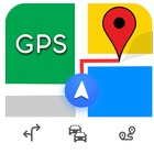 Mapas,navegación,indicaciones y alertas de tráfico icono