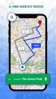 Mapas,navegación,indicaciones y alertas de tráfico Poster