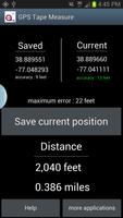 GPS distancia medida Poster