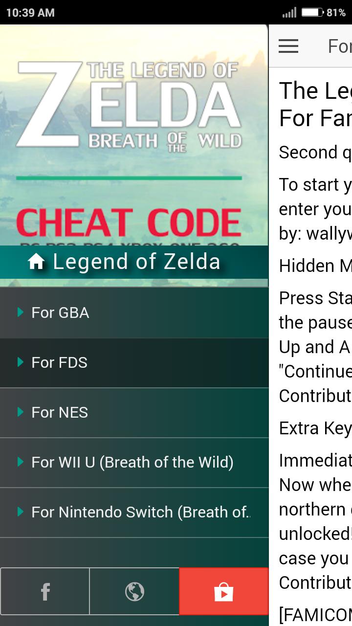 Cheat Code for Legend of Zelda APK for Android Download