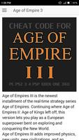 Cheat Code for Age of Empire 3 | Age of Empire III poster