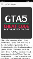 Cheat code for GTA 5 | GRAND THEFT AUTO V Games постер