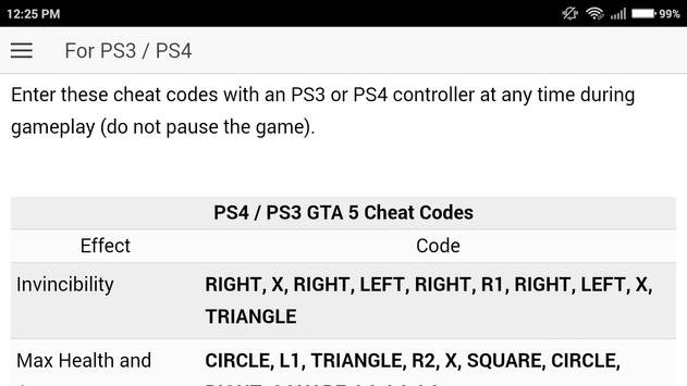 Android 用の Cheat Code For Gta 5 Grand Theft Auto V Games Apk をダウンロード