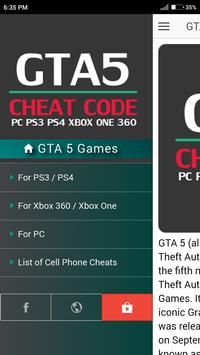 Cheat Code For Gta 5 Grand Theft Auto V Games For Android Apk Download