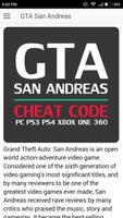 Codes for GTA San Andreas Game постер