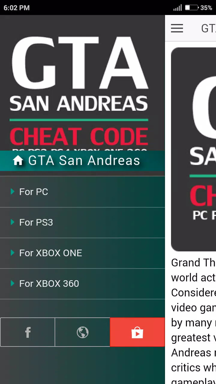 Codes for GTA San Andreas Game APK für Android herunterladen