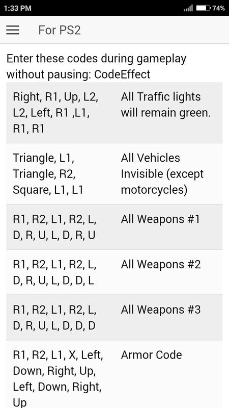 Cheat Code for GRAND THEFT AUTO VICE CITY GTA Game para ...