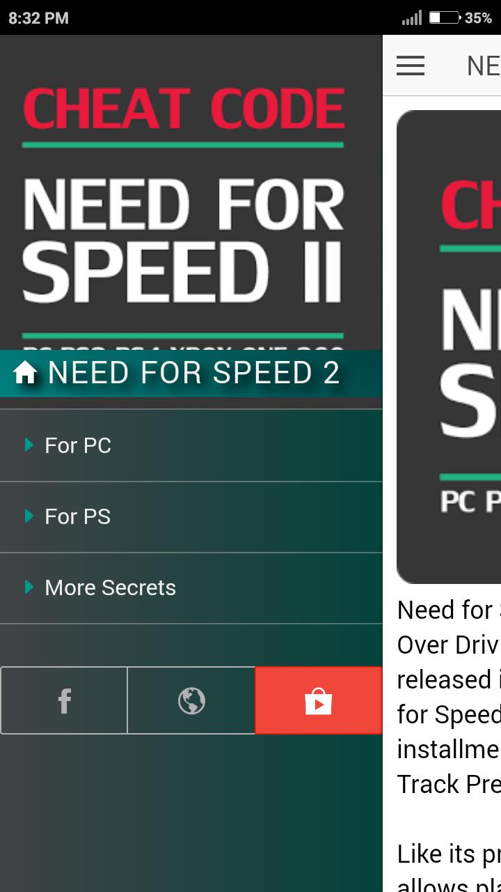 Cheat Code For Need For Speed 2 Nfs 2 Cheats For Android Apk