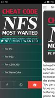 Cheat Code for NFS NEED FOR SPEED MOST WANTED Game скриншот 1