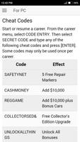 2 Schermata Cheat code for Need for Speed Pro Street Games NFS