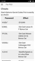 Cheat Code for Need for Speed Undercover Games NFS скриншот 3
