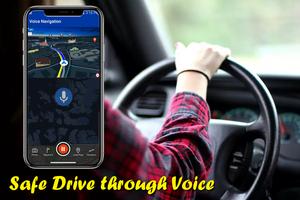 Voice Gps Navigation, Drive, Maps & Traffic captura de pantalla 1