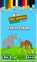 Kids Coloring Book: Zoo Animals poster