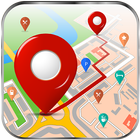 GPS地圖，路線指引和城市指南 圖標