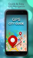 GPS地圖，路線指引和城市指南 海報