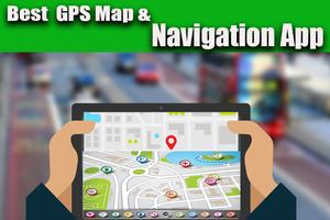 GPS Navigation Place Finder, Direction Tracker Affiche