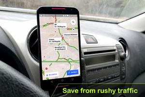 Navigation GPS et cartes de trafic: navigation de Affiche