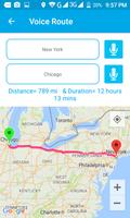 Voice Map - Air Distance & Track Back Navigation imagem de tela 1