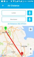 Voice Map - Air Distance & Track Back Navigation تصوير الشاشة 2
