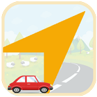 ikon GPS navigasi mobil mudah