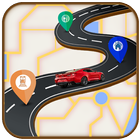 GPS-Navigation Route Finder Zeichen