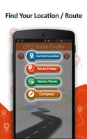 GPS Route Finder Affiche