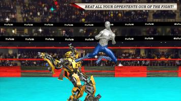 Real Superheros vs Robot Ring Fighting 2018 Ekran Görüntüsü 1