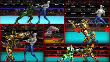 Real Superheros vs Robot Ring Fighting 2018 Ekran Görüntüsü 2