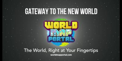 World Map Portal الملصق