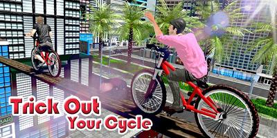 Poster Extreme Bicycle Stunt Rider