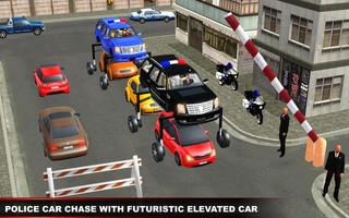 Futuristic Elevated Car Driving Simulator 3D capture d'écran 2