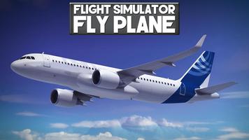 Flight Simulator Fly plane постер