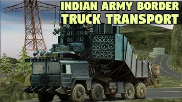 Indian Army Border Truck Transport Affiche