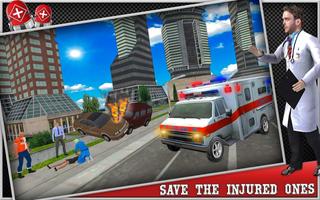Real Ambulance Rescue Driving Plakat